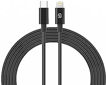 Кабель ArmorStandart AMQGJ2BL Lightning to USB-C Cable 1.2m black, ARM64374 Кабель ArmorStandart AMQGJ2BL Lightning to USB-C Cable 1.2m black, ARM64374