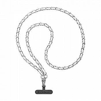 Ремінець для смартфона ArmorStandart Chain link Polished Silver with White Leather, ARM77034 Ремінець для смартфона ArmorStandart Chain link Polished Silver with White Leather, ARM77034