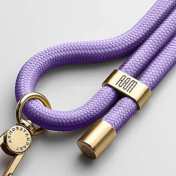 Ремінець для смартфона ArmorStandart Rope Gold Lavander with Dark holder, ARM67198 Ремінець для смартфона ArmorStandart Rope Gold Lavander with Dark holder, ARM67198