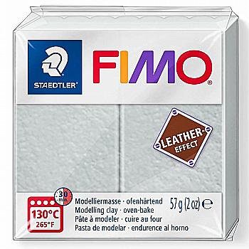 Пластика Leather-effect, Сіра, 57 г, Fimo Пластика Leather-effect, Сіра, 57 г, Fimo