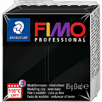 Пластика Professional, чорна 85гр. Fimo Пластика Professional, чорна 85гр. Fimo