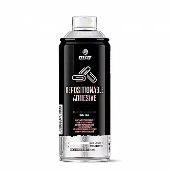 Аэрозольная краска - перемещаемый клей MTN PRO Repositionable Adhesive 400 мл, EX014PR1086 Аэрозольная краска - перемещаемый клей MTN PRO Repositionable Adhesive 400 мл, EX014PR1086