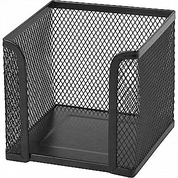 Куб для бумаги метал., черный, 2112-01-А