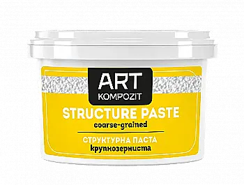 Паста структурна крупнозерниста "ART Kompozit" 0,3 л, біла Паста структурна крупнозерниста "ART Kompozit" 0,3 л, біла