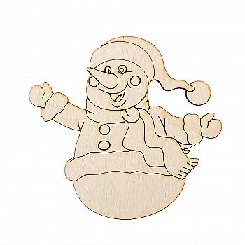 Заготівка-магніт дерев`яна "Сніговичок" 800*75 мм, NY014 Заготівка-магніт дерев`яна "Сніговичок" 800*75 мм, NY014