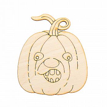 Заготівка-магніт дерев`яна "Тиквочка 9", HN018 Заготівка-магніт дерев`яна "Тиквочка 9", HN018