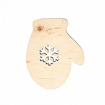 Заготівка дерев`яна Рукавичка з сніжинкою, 702481
