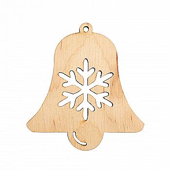 Заготівка дерев`яна Дзвіночок Сніжинка, 702351
