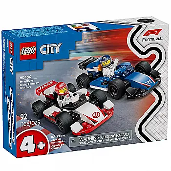 Конструктор Lego City "Автомобили для гонки F1® команд Williams Racing и Haas F1®", 60464 Конструктор Lego City "Автомобили для гонки F1® команд Williams Racing и Haas F1®", 60464
