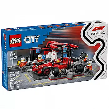 Конструктор Lego City "Пит-стоп и пит-экипаж F1® с болидом Ferrari", 60443 Конструктор Lego City "Пит-стоп и пит-экипаж F1® с болидом Ferrari", 60443