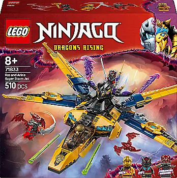 Конструктор Lego Ninjago "Суперштормовий реактивний літак Рас та Арін", 71833 Конструктор Lego Ninjago "Суперштормовий реактивний літак Рас та Арін", 71833