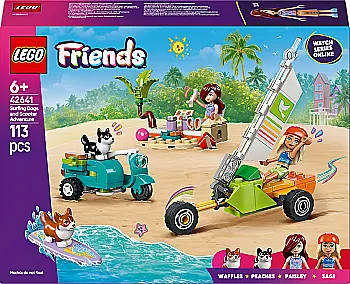 Конструктор Lego Friends "Собачьи приключения на серфе и скутере", 42641 Конструктор Lego Friends "Собачьи приключения на серфе и скутере", 42641