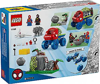 Конструктор Lego Marvel "Динозаврячий рятувальний транспорт команди Павука", 11199 Конструктор Lego Marvel "Динозаврячий рятувальний транспорт команди Павука", 11199