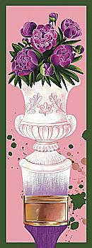 Закладка для книги «Пензлик. Квіти» Закладка для книги «Пензлик. Квіти»