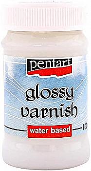 Лак фінішний на водній основі, глянцевий, 100 мл, Pentart Лак фінішний на водній основі, глянцевий, 100 мл, Pentart