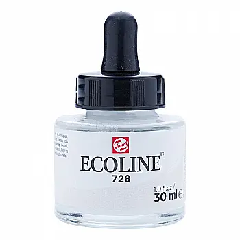 Краска акварельная жидкая Ecoline, (728), Серая теплая светлая, 30 мл, Royal Talens Краска акварельная жидкая Ecoline, (728), Серая теплая светлая, 30 мл, Royal Talens