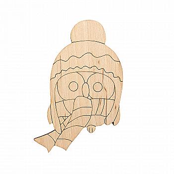 Заготівка з фанери Розмальовка "Сова в шапці" 6,1*8,7 см, 101239 ArtBober Заготівка з фанери Розмальовка "Сова в шапці" 6,1*8,7 см, 101239 ArtBober