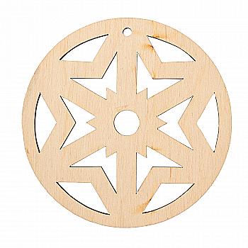 Заготівка дерев`яна Новорічна іграшка Візерунок, 702833 Заготівка дерев`яна Новорічна іграшка Візерунок, 702833