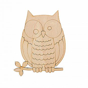 Заготівка з фанери Розмальовка "Сова на гілці", 100437 ArtBober Заготівка з фанери Розмальовка "Сова на гілці", 100437 ArtBober