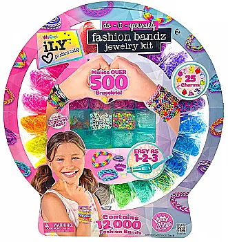 Мега-набір для творчості: виготовлення браслетів "Fashion LOOM" iLY, 112506 Мега-набір для творчості: виготовлення браслетів "Fashion LOOM" iLY, 112506