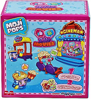 Набор игровой Moji Pops серии "Box I Like" - Кинотеатр (2 фигурки, аксессуары), PMPSV112PL30 Набор игровой Moji Pops серии "Box I Like" - Кинотеатр (2 фигурки, аксессуары), PMPSV112PL30