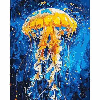 Картина по номерам SANTI "Танец медузы", 40*50 см, LED подсветка, 955067
