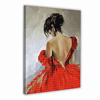 Картина за номерами з алмазною мозаїкою SANTI "Леді в червоному", 40*50 см, 954971 Картина за номерами з алмазною мозаїкою SANTI "Леді в червоному", 40*50 см, 954971