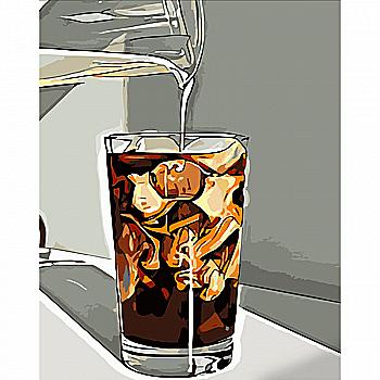 Набір для розпису по номерах 40*50 см "Кола з льодом", DY343, ТМ "Strateg" Набір для розпису по номерах 40*50 см "Кола з льодом", DY343, ТМ "Strateg"