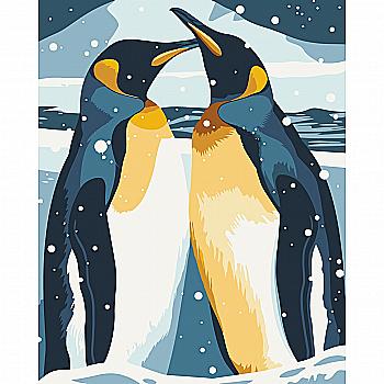 Набір для розпису по номерах 40*50 см "Пінгвіни", 11590-AC Набір для розпису по номерах 40*50 см "Пінгвіни", 11590-AC