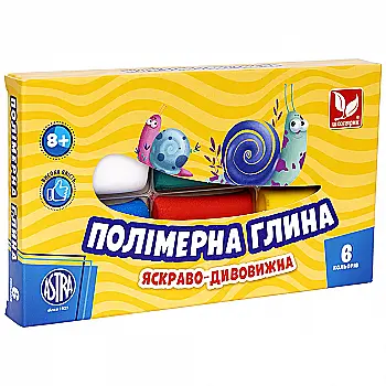 Полімерна глина 6 кол., 83911901-UA Полімерна глина 6 кол., 83911901-UA