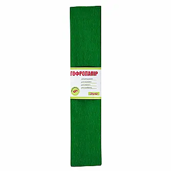Бумага гофр. изумруд. 55% 26,4г/м2 50 см*200 см 703070