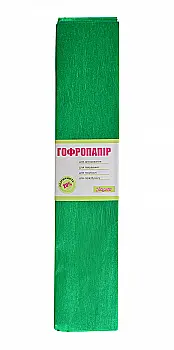 Бумага гофр. металл. зеленая. 20% 50г/м2 50*200 см 703005