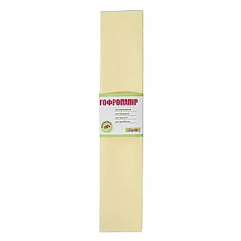 Папір гофр. кремовий 110% 36г/м2 (50см*200см) 701532