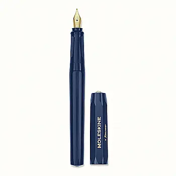Ручка чернильная Moleskine x Kaweco, синяя M, чернила синие, KAWFOUNTPENMBLUE Ручка чернильная Moleskine x Kaweco, синяя M, чернила синие, KAWFOUNTPENMBLUE