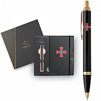 Ручка Parker IM Army Black позол. кул. Эмбл. ВСУ + блокнот Parker + подар.упак., 22032b24_W0010u Ручка Parker IM Army Black позол. кул. Эмбл. ВСУ + блокнот Parker + подар.упак., 22032b24_W0010u