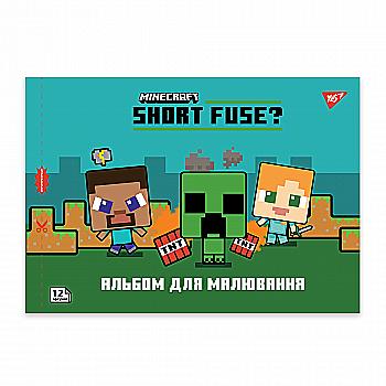 Альбом для малювання "Minecraft" А4 12 арк/100 скоба, з перфорацією, (9483) 130595 YES Альбом для малювання "Minecraft" А4 12 арк/100 скоба, з перфорацією, (9483) 130595 YES