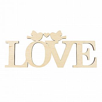 Заготівка дерев`яна Love пташки, С22