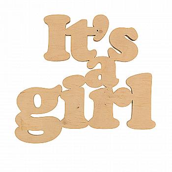 Заготівка дерев`яна It`s a girl, С205 Заготівка дерев`яна It`s a girl, С205