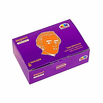 Фарба 6 кол. акрилова 10 мл, 400501 Гамма-Н Фарба 6 кол. акрилова 10 мл, 400501 Гамма-Н