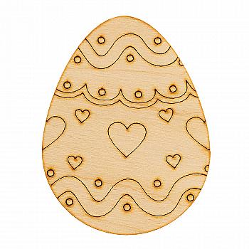 Заготовка деревянная "Детская серия, яйцо 1", P051 Заготовка деревянная "Детская серия, яйцо 1", P051