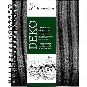 Скетчбук Deko, 62а, 140г, спираль, белый, А5, Hahnemuhle
