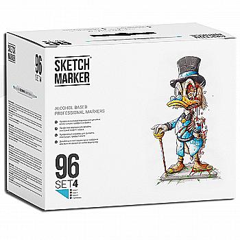 Набор маркеров SketchMarker Set 4 96 шт. (в пластиковом кейсе), SM-96SET4 Набор маркеров SketchMarker Set 4 96 шт. (в пластиковом кейсе), SM-96SET4