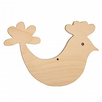 Заготівка дерев`яна декупажна "Святковий птах", 0129 Заготівка дерев`яна декупажна "Святковий птах", 0129