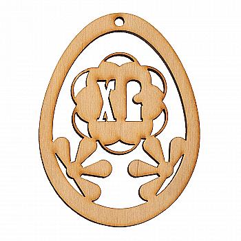 Заготівка дерев`яна Великдень 4 мм/90*60 мм, П 018 Заготівка дерев`яна Великдень 4 мм/90*60 мм, П 018