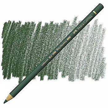 Карандаш цветной Polychromos зелёный можжевельник (165), 110165 Faber-Castell Карандаш цветной Polychromos зелёный можжевельник (165), 110165 Faber-Castell