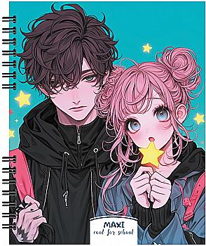 Блокнот В5, пластикова обкл., спіраль, 60 арк., клітинка, MX26306 Блокнот В5, пластикова обкл., спіраль, 60 арк., клітинка, MX26306