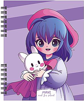 Блокнот В5, пластикова обкл., спіраль, 60 арк., клітинка, MX26307 Блокнот В5, пластикова обкл., спіраль, 60 арк., клітинка, MX26307