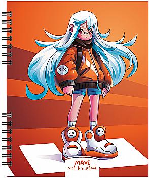 Блокнот В5, пластикова обкл., спіраль, 60 арк., клітинка, MX26309 Блокнот В5, пластикова обкл., спіраль, 60 арк., клітинка, MX26309