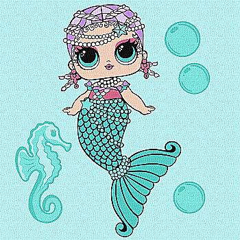 Набір для розпису по номерах "L.O.L. Surprise! Mermaids Merbaby" 40*40 см, KHO6262, ТМ "Ideyka" Набір для розпису по номерах "L.O.L. Surprise! Mermaids Merbaby" 40*40 см, KHO6262, ТМ "Ideyka"