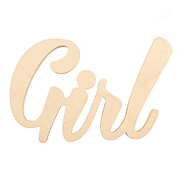 Заготівка Слово "Girl", 0565 Заготівка Слово "Girl", 0565